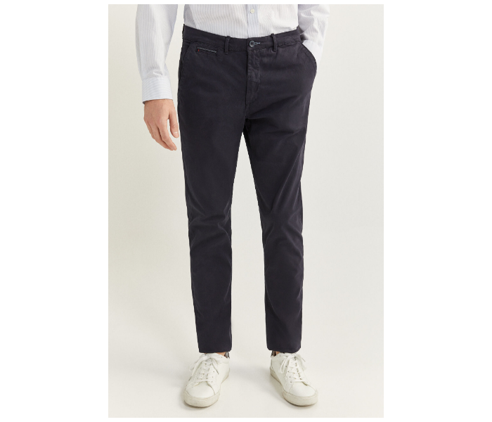 Springfield SS20 Sport Trouser Solid Chinos EU 38 For Men - Navy - Zoom Image 2