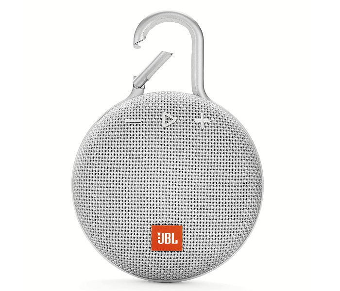 JBL Clip 3 Portable Waterproof Bluetooth Speaker - White - Zoom Image 1