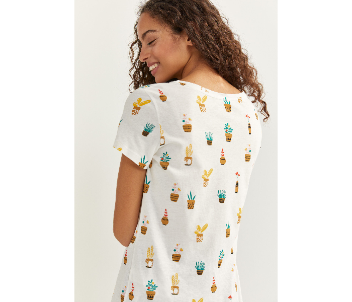 Springfield SS20 Doodle Print Tank Top Medium - Off White - Zoom Image 4