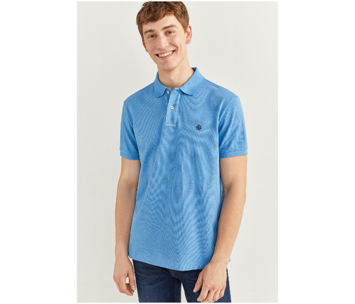 Springfield SS20 Basic Polo T Shirt Large - Light Blue - Zoom Image 1