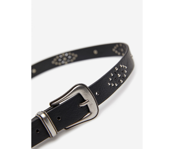 Springfield AW19 Belt 95 For Women - Black and Silver - Zoom Image 2