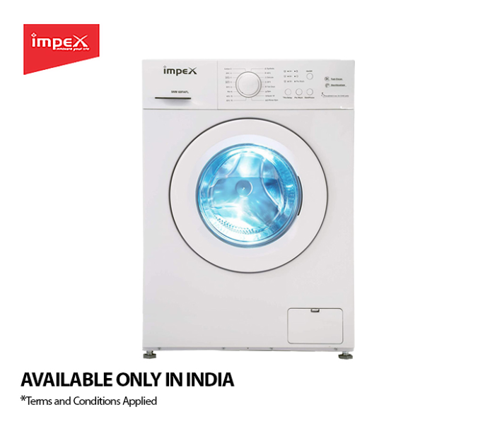 Impex IWM60FAFL 6Kg 1000 RPM Fully-Automatic Front-Load Washing Machine – White (Delivery Available Only In India) - Zoom Image 8