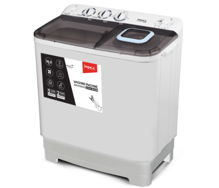 Impex IWMJK72SAR 7Kg Semi Automatic Washing Machine - Black and White(Delivery Available Only In India) - Zoom Image 2