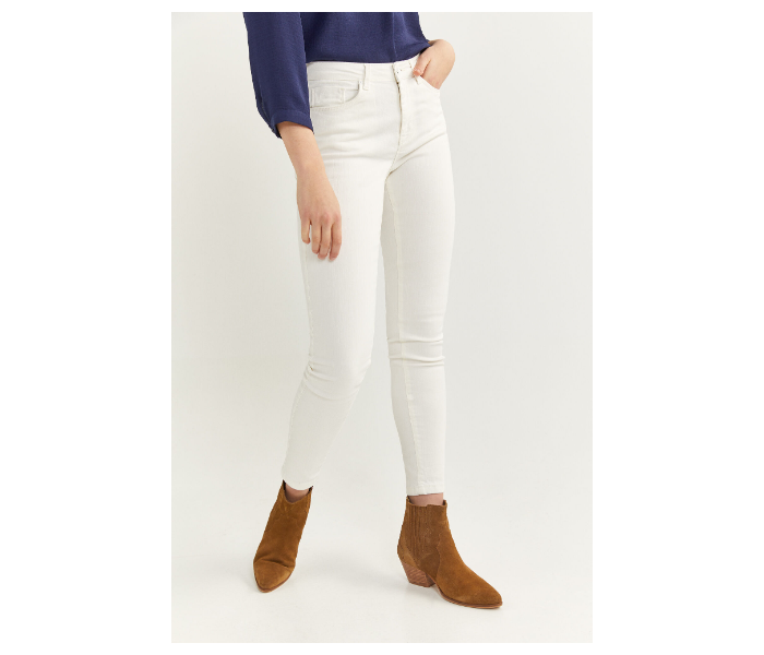 Springfield SS20 Plain Trouser EU 36 For Women - White - Zoom Image 2