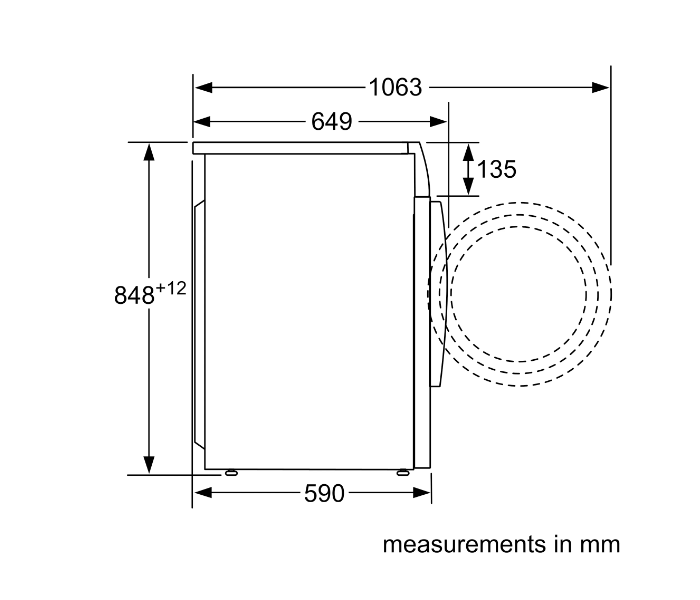 Bosch WVG30460GC 8.5 Kg 1500 Rpm Series 6 Washer Dryer - White - Zoom Image 3