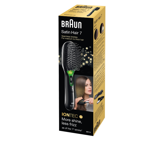 Braun BR710 Satin Hair Brush with Iontec Technology - Black - Zoom Image 5