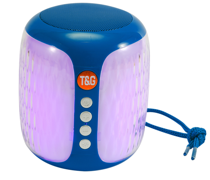 T and G TG-611 Portable Rechargable Wireless Speaker - Blue - Zoom Image