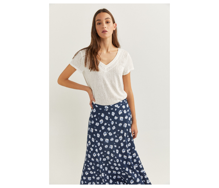 Springfield SS20 Midi Skirt EU 40 For Women - Blue - Zoom Image 4