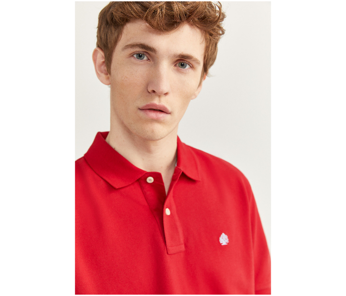 Springfield SS20 Basic Polo T Shirt XXL - Dark Red - Zoom Image 2