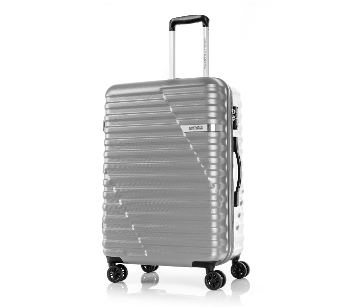 American Tourister GAT104LUG03552 68cm Sky Bridge Spinner Soft Case Trolley Bag - Silver - Zoom Image 2