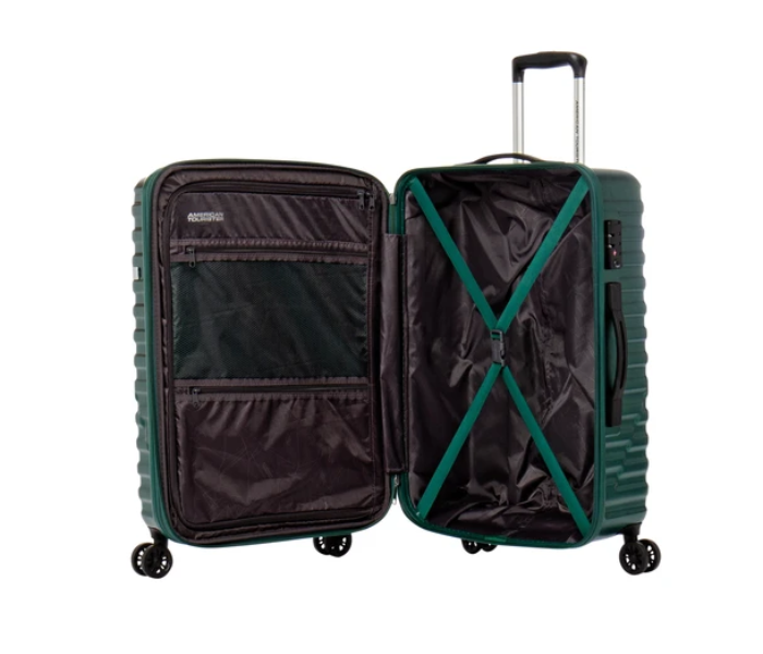 American Tourister GAT104LUG03557 55cm Sky Bridge Spinner Soft Case Trolley Bag - Green - Zoom Image 3