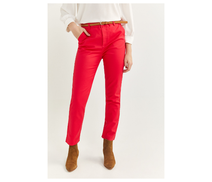 Springfield SS20 Plain Trouser Pant EU 36 For Women - Red - Zoom Image 2