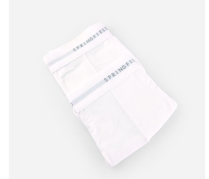 Springfield SS19 Pack of 2 Knitted Boxers And Slips Large For Men - White - Zoom Image 3