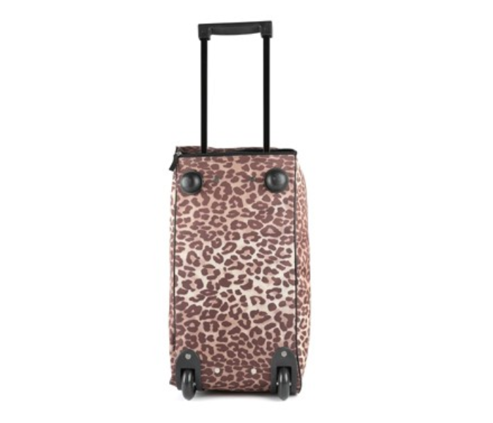 Okko 4 in 1  Cheetah Print Trolley Bag – Light Brown - Zoom Image 3