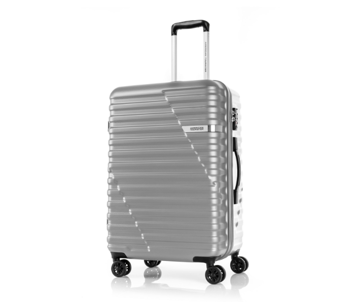 American Tourister GAT104LUG03553 79cm Sky Bridge Spinner Soft Case Trolley Bag - Silver - Zoom Image 2