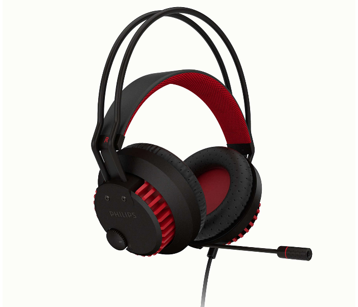 Philips SHG8000 PC Gaming Headset - Black and Red - Zoom Image 4