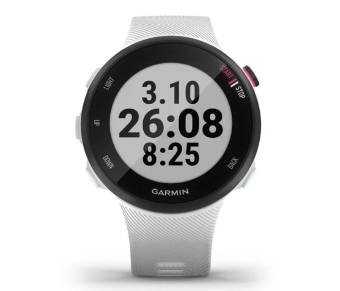 Garmin 010-02156-10 Small Forerunner 45S GPS Smart Watch - White - Zoom Image 5