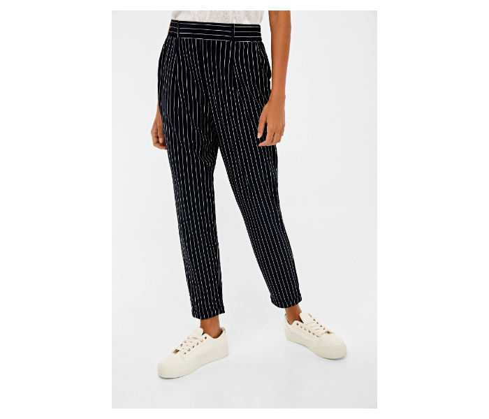 Springfield AW19 Striped Cotton Pant EU 38 For Women - Blue and White - Zoom Image 2