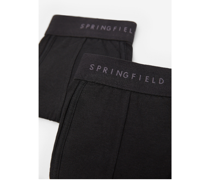 Springfield AW19 Pack of 2 Knitted Boxers And Slips X-Large For Men - Black - Zoom Image 2