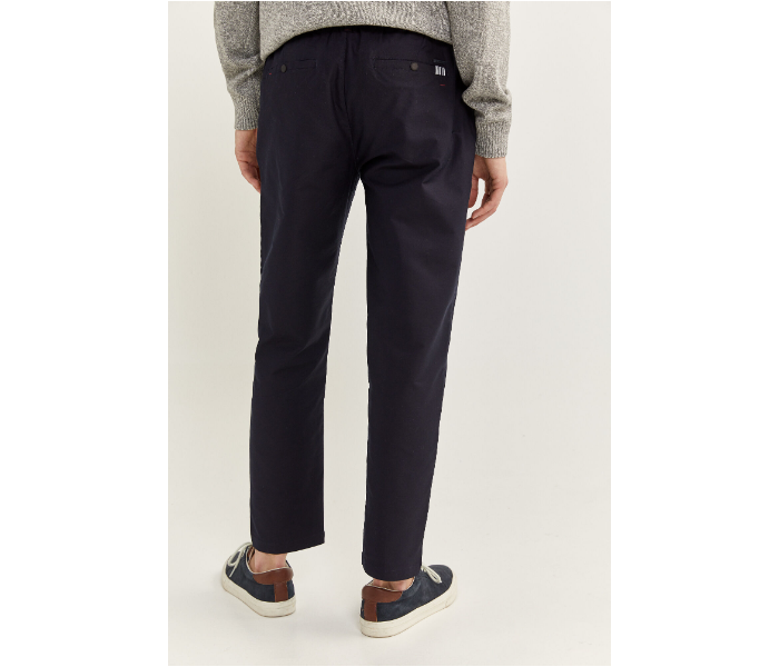 Springfield SS20 Sport Trouser Solid Chinos EU 44 For Men - Navy Blue - Zoom Image 4