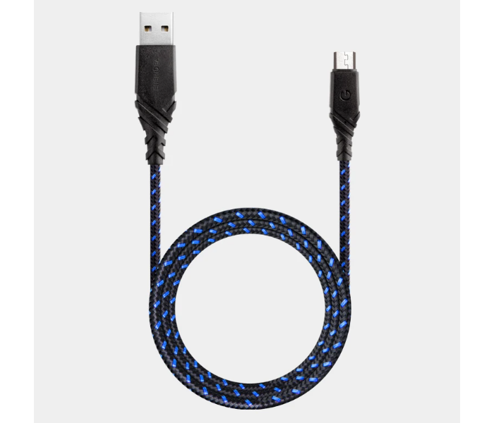 Energea 1.5m Duraglitz Charge and Sync Tough Micro USB Cable - Blue - Zoom Image