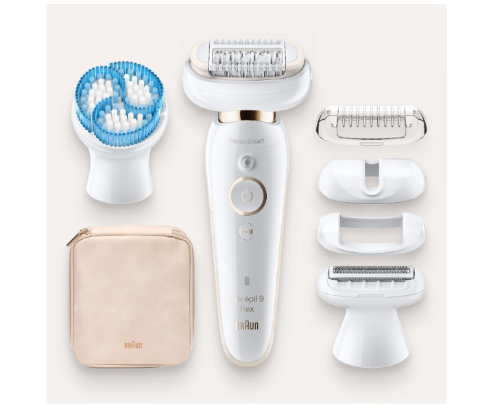 Braun SES9010 Wet and Dry Epilator with 6 Extras - White - Zoom Image 2