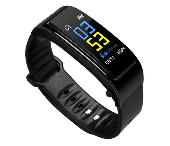 Trands TR-Y3 Smart Fitness Talkband Activity Tracker - Black - Zoom Image 2