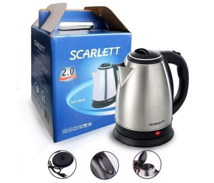 Scarlett SC-1818 2 Litre Electric Kettle  – Silver - Zoom Image 4