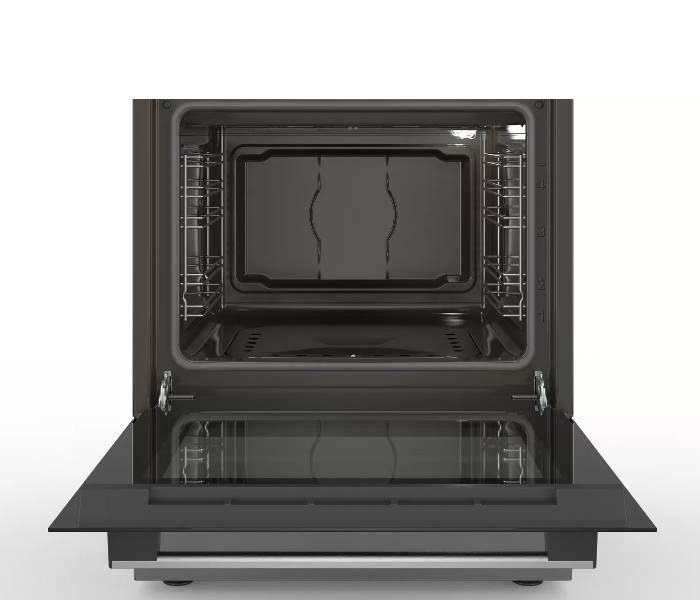 Bosch HGB320E50M 60 Cm Series 4 Free-Standing Gas Cooker - Stainless Steel and Black - Zoom Image 2