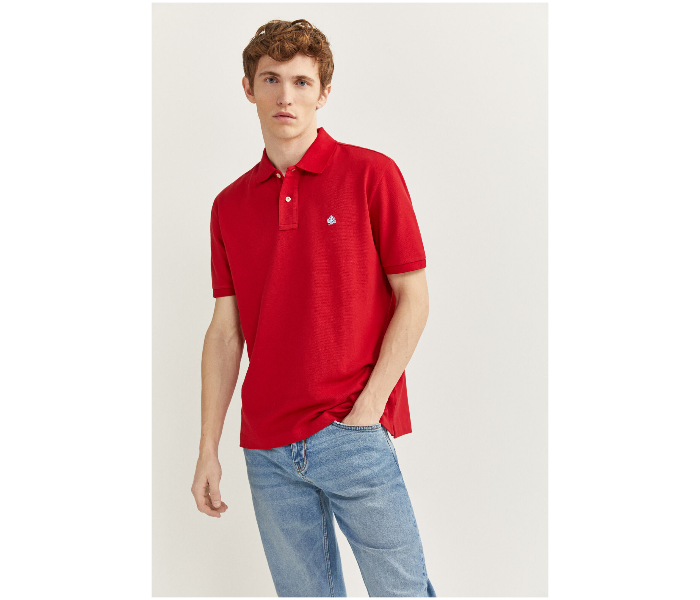 Springfield SS20 Basic Polo T Shirt XXL - Dark Red - Zoom Image 1