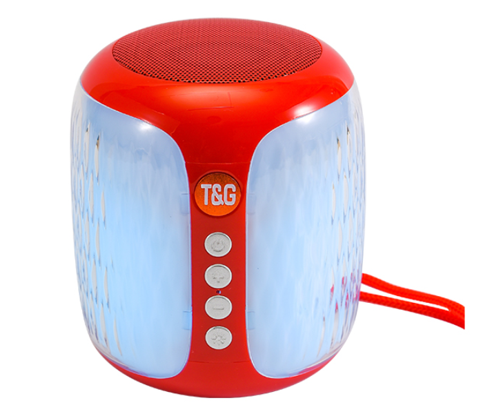 T and G TG-611 Portable Rechargable Wireless Speaker - Red - Zoom Image