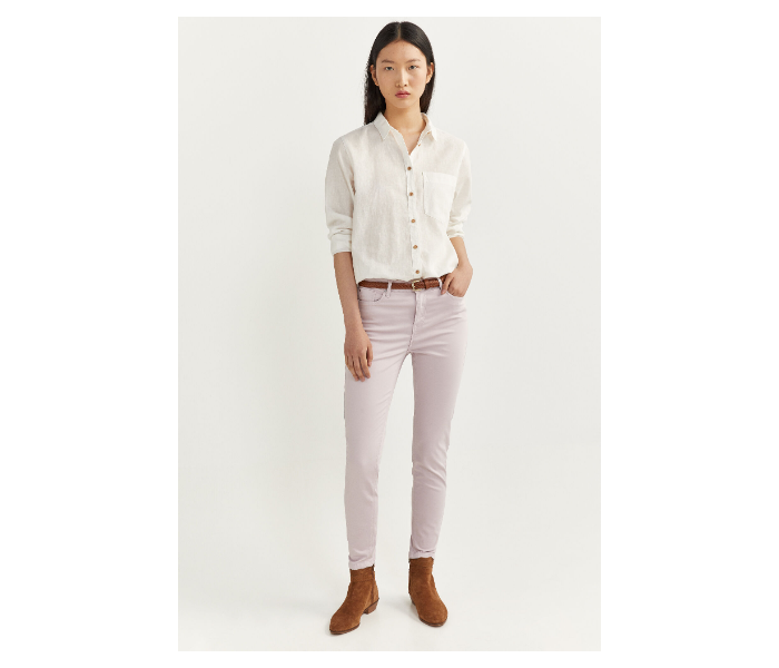 Springfield SS20 Plain Trouser Pant EU 44 For Women  - Light Pink - Zoom Image 1