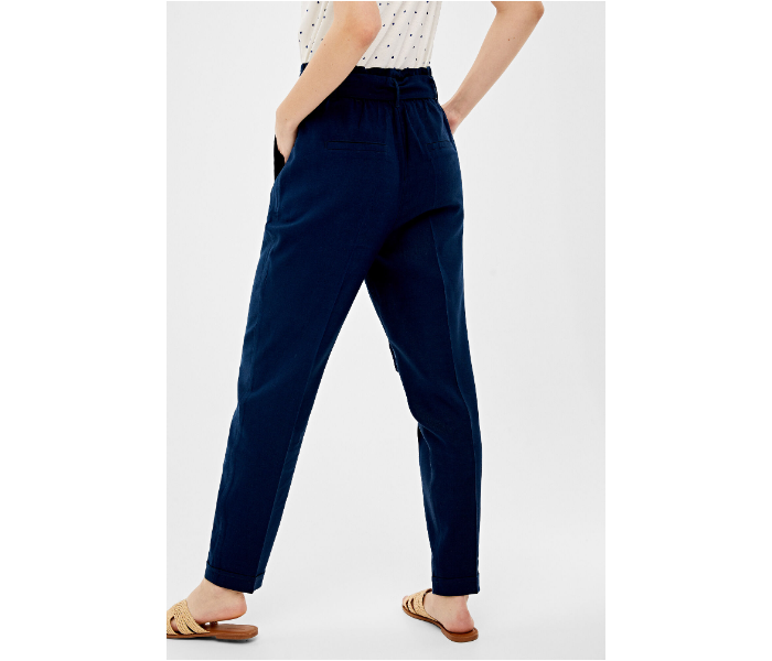 Springfield AW19 Cotton Plain Pant EU 38 For Womens - Blue - Zoom Image 4