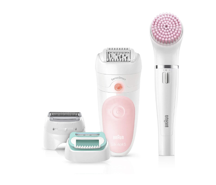 Braun SE5875 4 in 1 Cordless Wet and Dry Hair Removal Epilator - White - Zoom Image 1