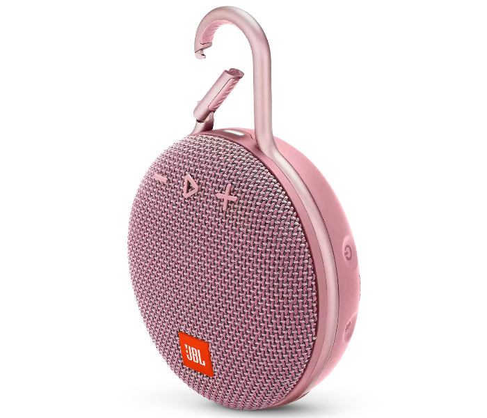 JBL Clip 3 Ultra-Portable Bluetooth Speaker - Pink - Zoom Image 1