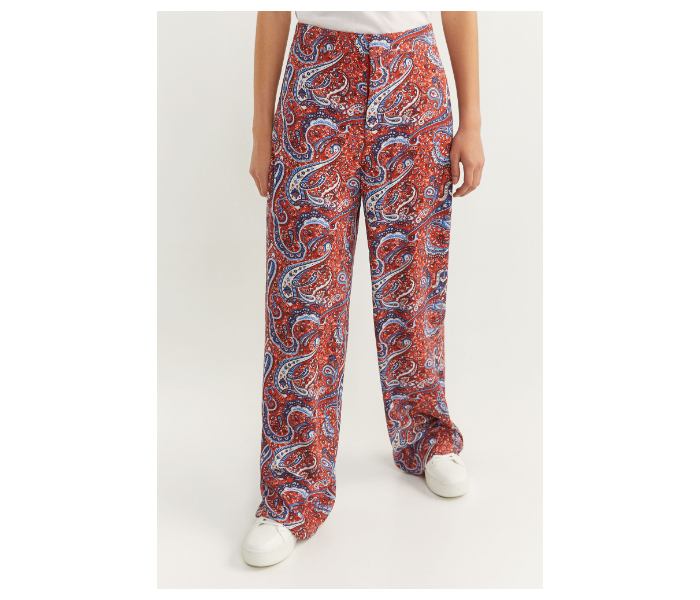 Springfield SS20 Printed Cotton Fancy Pant EU 34 For Women - Light Brown - Zoom Image 2