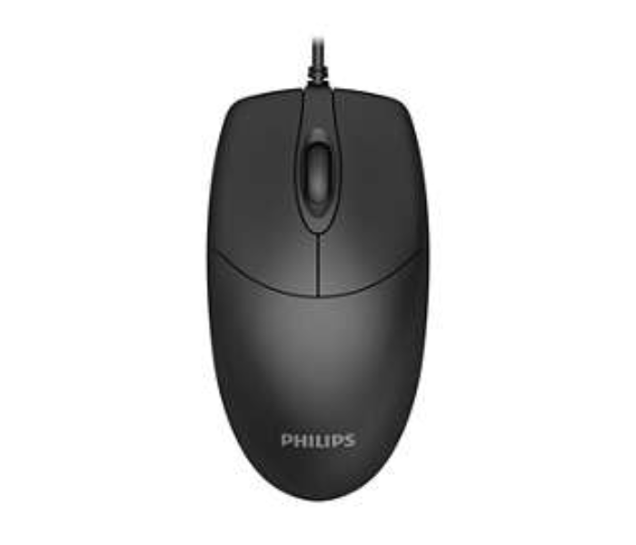 Philips SPK7234 USB Wired Mouse with 3 Buttons and Optical Sensor - Black - Zoom Image 1