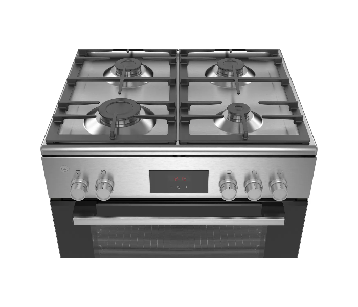 Bosch HGB320E50M 60 Cm Series 4 Free-Standing Gas Cooker - Stainless Steel and Black - Zoom Image 5