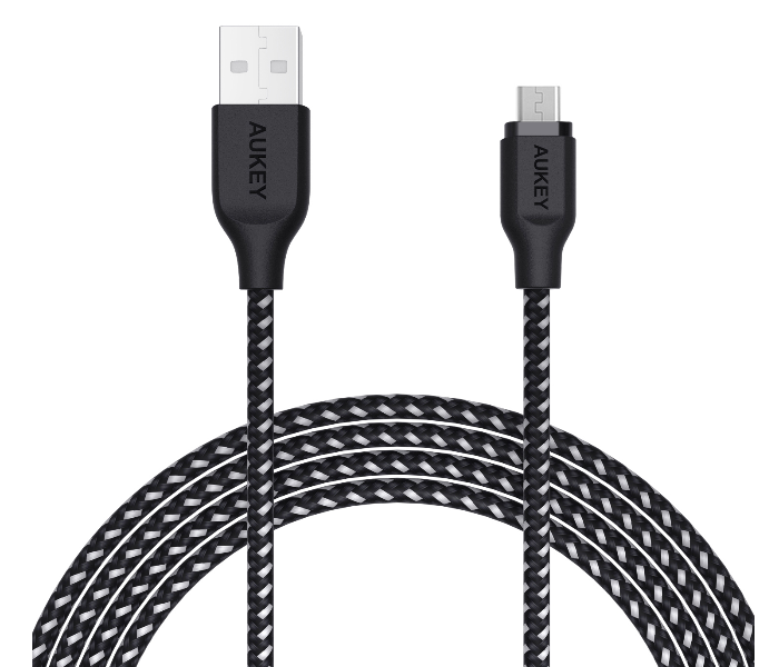 Aukey AM2B 2m USB 2.0 Micro USB Cable - Black - Zoom Image 2