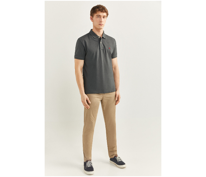 Springfield SS20 Basic Polo T Shirt Extra Large - Ash Grey - Zoom Image 3