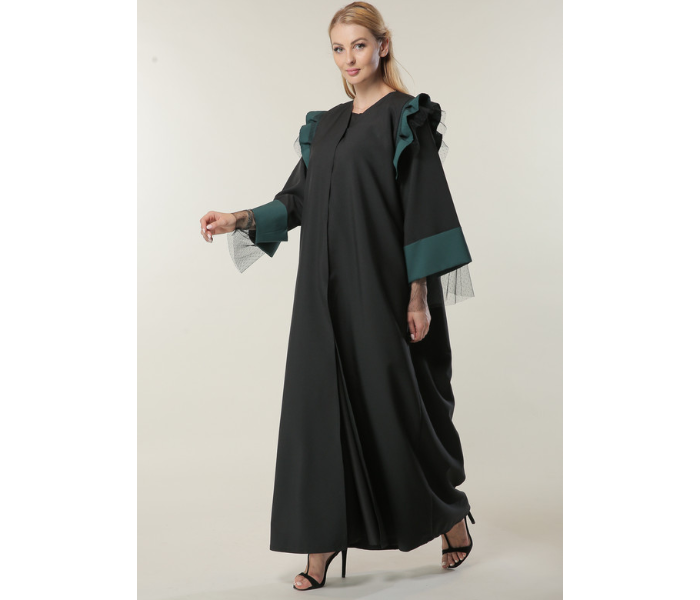 Moistreet Extra Large Formal Abaya - Black - Zoom Image 2