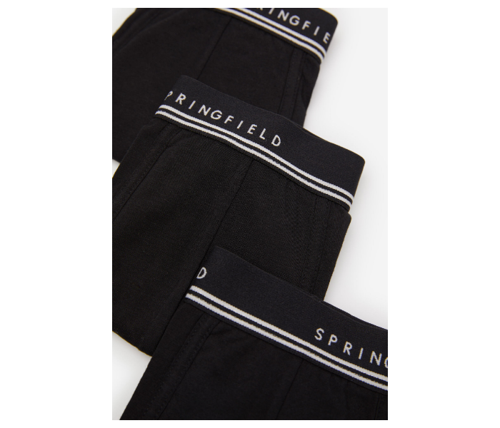 Springfield SS20 Pack of 3 Knitted Boxers And Slips X-Large For Men - Black and White - Zoom Image 2