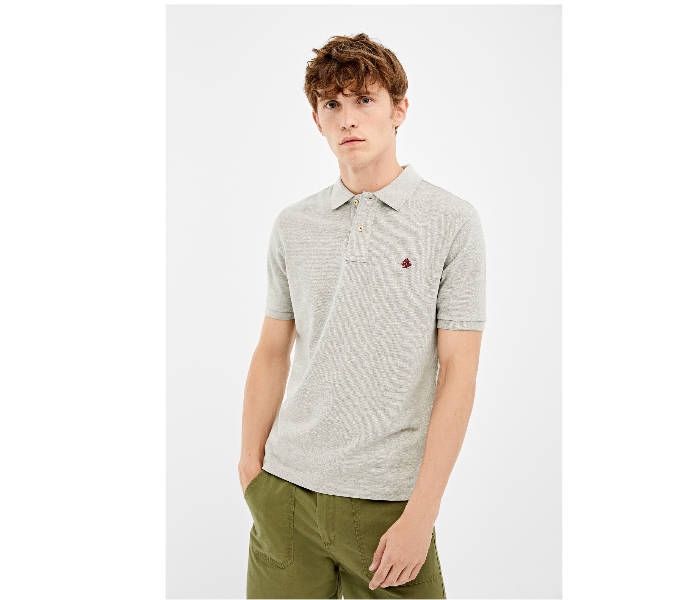 Springfield AW19 Basic Polo T Shirt Medium - Light Grey - Zoom Image 1