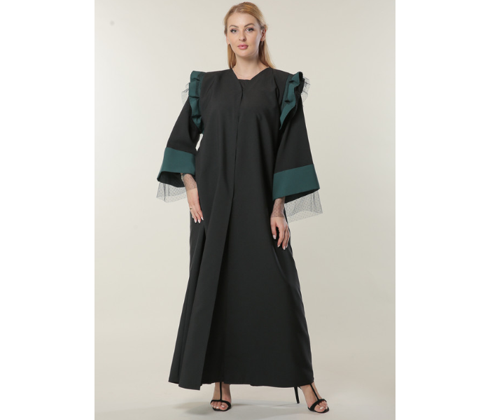 Moistreet Extra Large Formal Abaya - Black - Zoom Image 1