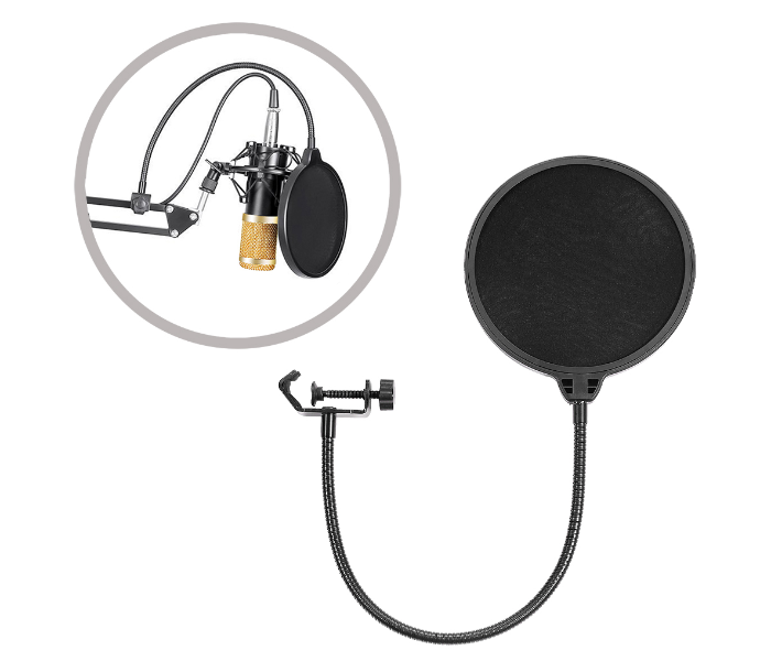 Tiktok Crystal Clear Professional Condenser Microphone - Black - Zoom Image 3