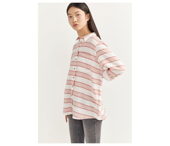 Springfield SS20 Long Sleeve Striped Shirt EU 34 For Women - Coral - Zoom Image 1