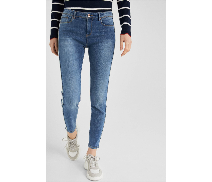 Springfield SS19 Fancy Double Shaded Denim Jeans EU 40 For Women - Blue - Zoom Image 4