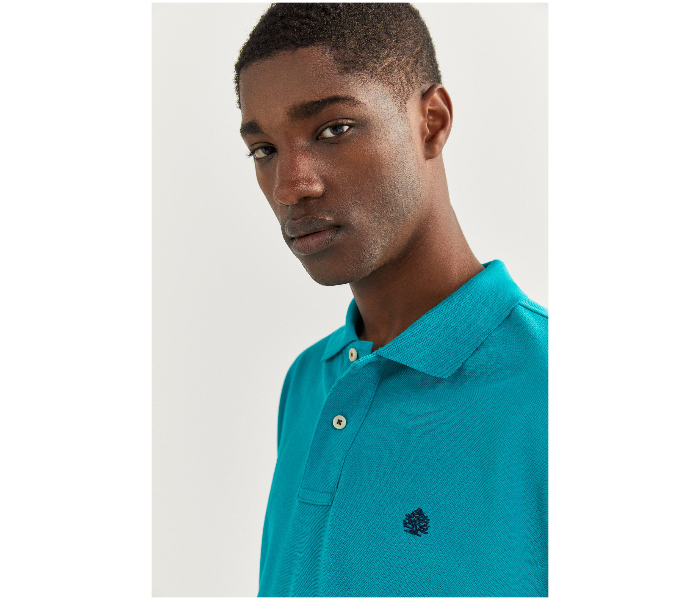 Springfield SS20 Basic Polo Shirts Extra Large - Light Teal - Zoom Image 2