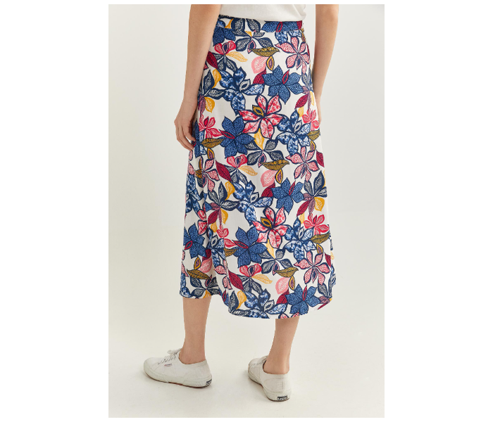 Springfield SS20 Printed Midi Slit Skirt EU 36 For Women - Blue - Zoom Image 3