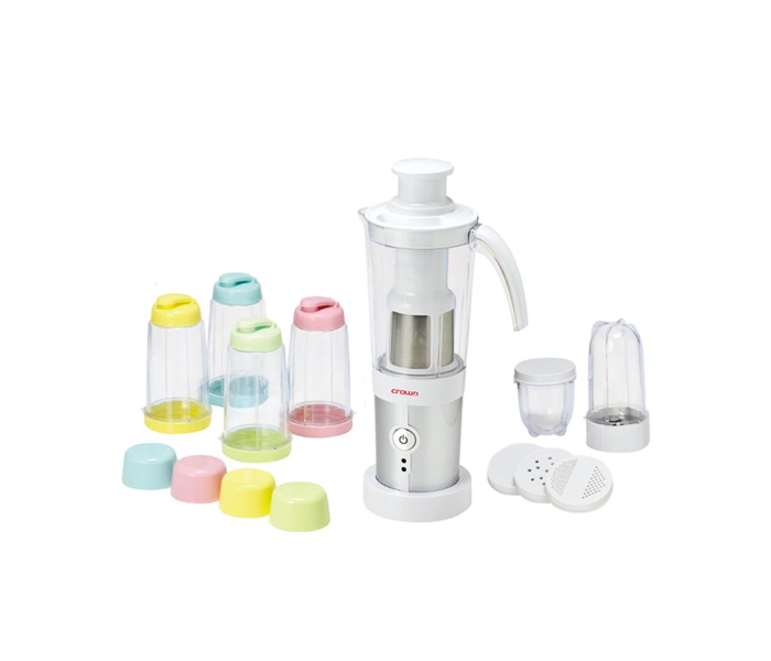 Crownline BL-184 220W 21-Piece Handheld Multifunctional Blender Set - White - Zoom Image 1